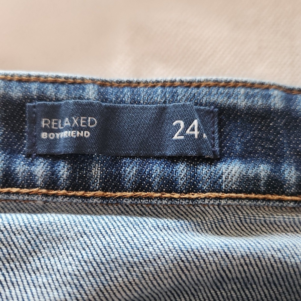 J.Jill Denim Relaxed Boyfriend Jeans Blue Wash‎ Women's Size 24 - Picture 5 of 10